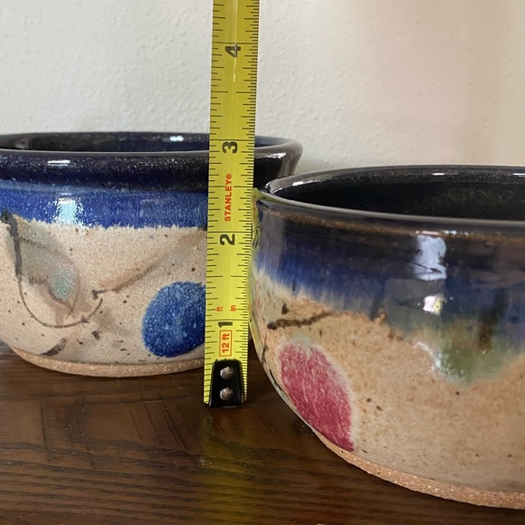 Last chance Studio pottery soup bowls with handle - Picture 7 of 11